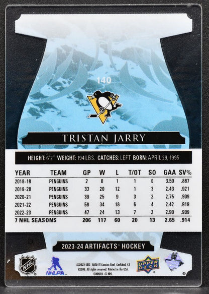 2023-24 Upper Deck Artifacts Plexi Tristan Jarry 140 Pittsburgh Penguins 6637