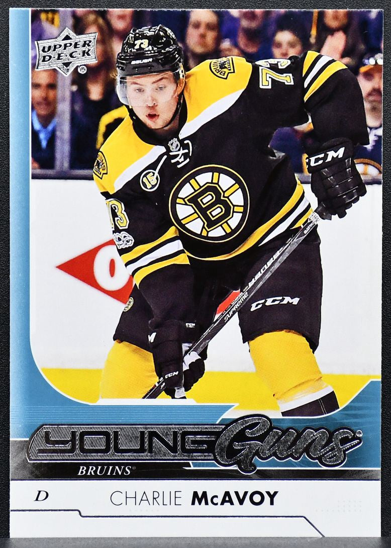 2017-18 Upper Deck Series 1 Young Guns Charlie McAvoy 242 Boston Bruins RC 8197