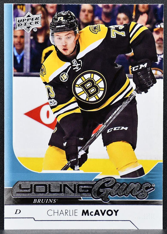 2017-18 Upper Deck Series 1 Young Guns Charlie McAvoy 242 Boston Bruins RC 8197