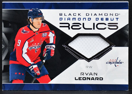 2025-26 UD Artifacts Ryan Leonard DD-RL Washington Capitals RC Jersey