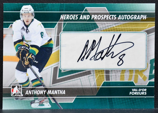 2013-14 In The Game Heroes and Prospects Autographs Anthony Mantha Auto 0767