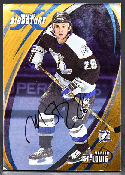 2002-03 In The Game Signature Martin St-Louis 091 Auto