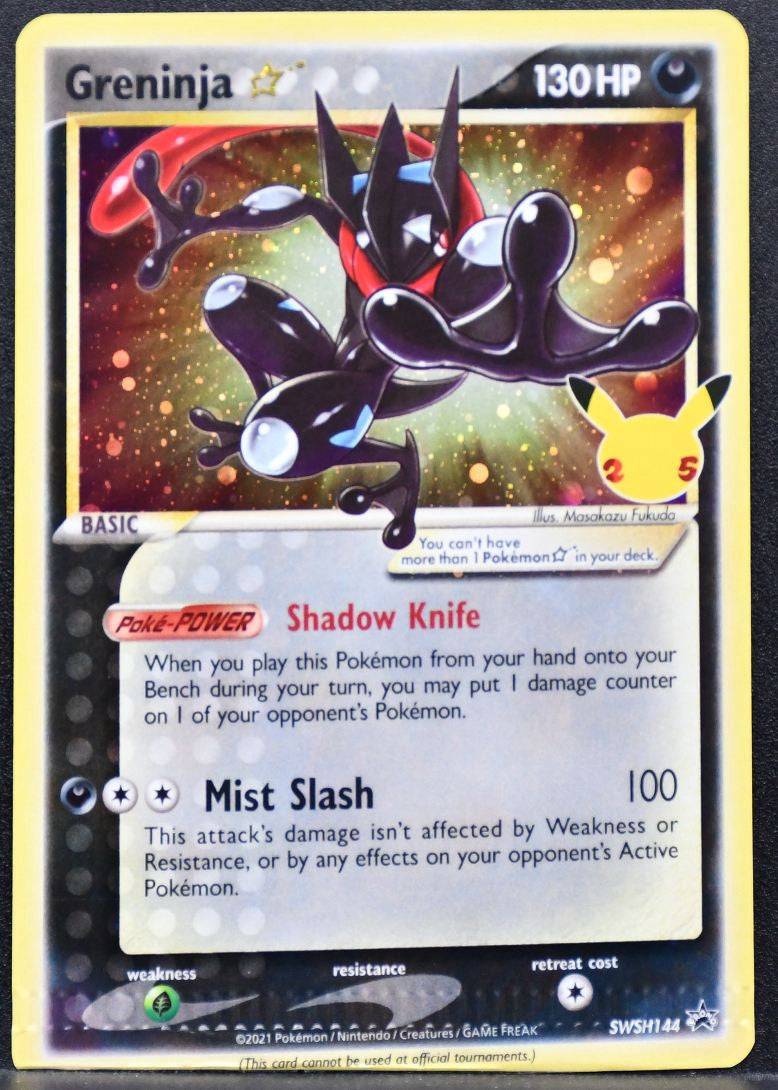 Pokémon Greninja Star Sword & Shield: Promo Cards (Miscut) SWSH144 HP English