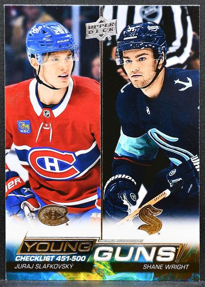2022-23 UD Series 2 Young Guns Checklist Slafkovsky/Wright RC 2744
