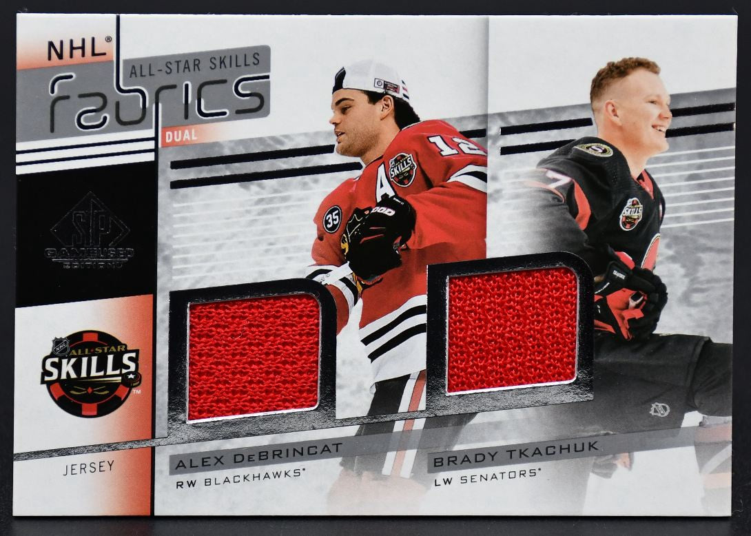 2022-23 SP Game Used 2022 NHL Duals DeBrincat / Tkachuk Blackhawks Jersey