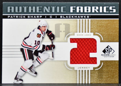 2011-12 SP Game Used Authentic Fabrics Patrick Sharp Blackhawks Jersey 3647