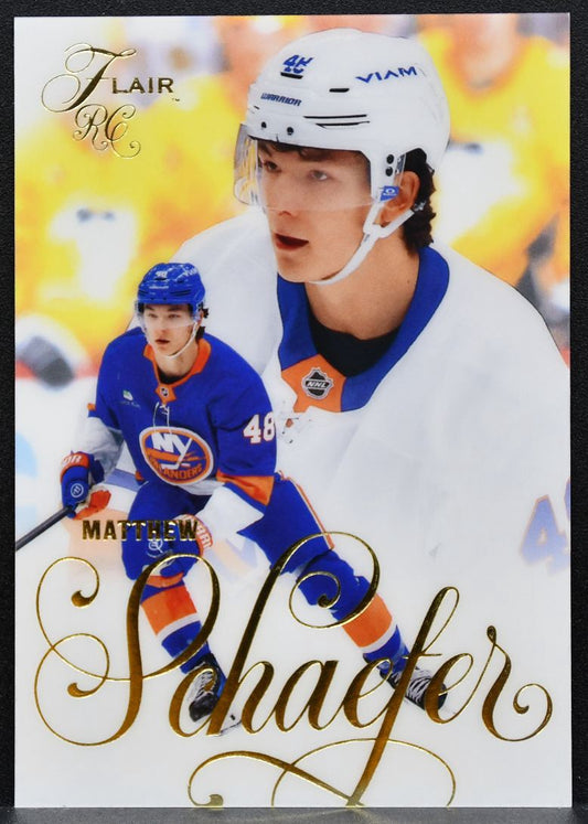 2025-26 Flair Rookie Matthew Schaefer 194 New York Islanders RC 3721