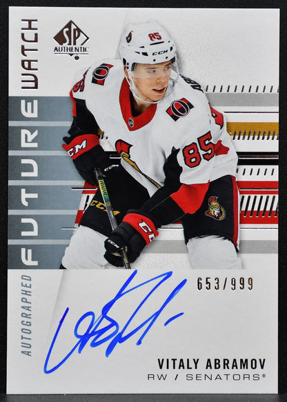 2019-20 SP Authentic Future Watch Inscribed Abramov RC Auto 653/999 2015