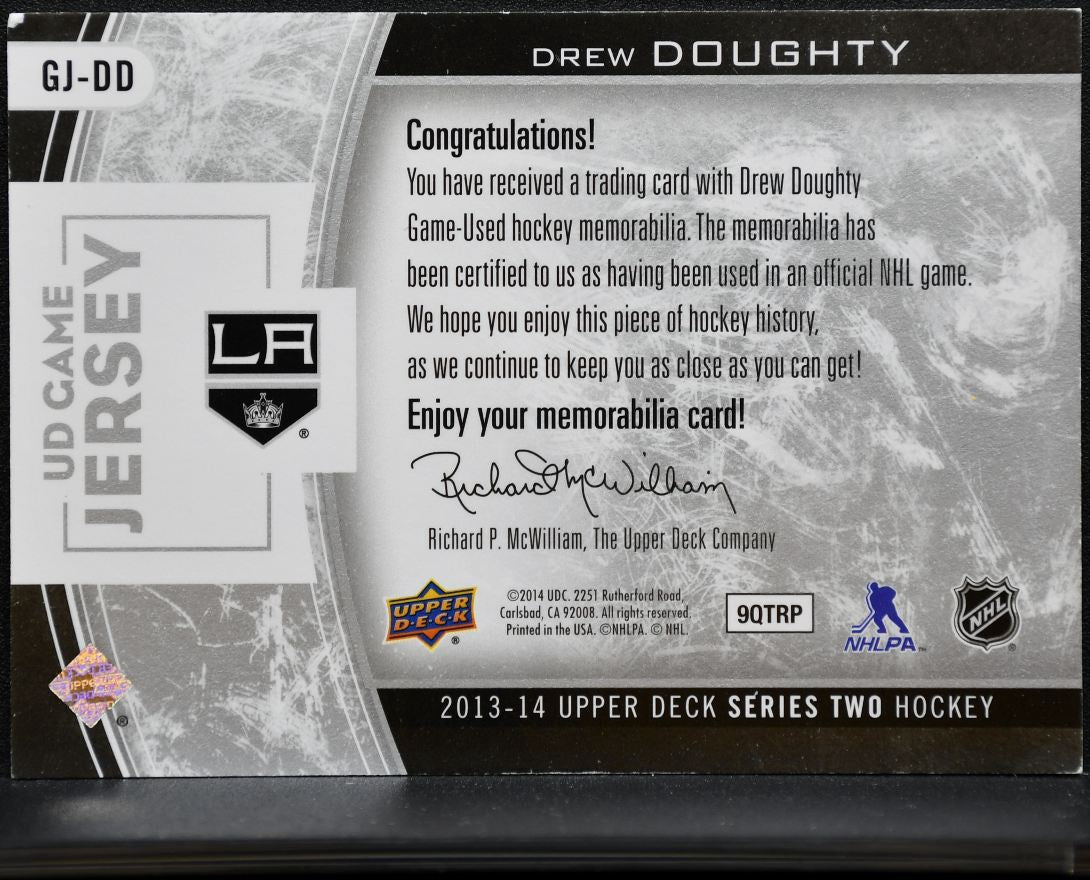2013-14 UD Series 2 UD Game Jerseys Drew Doughty GJ-DD Jersey 0284