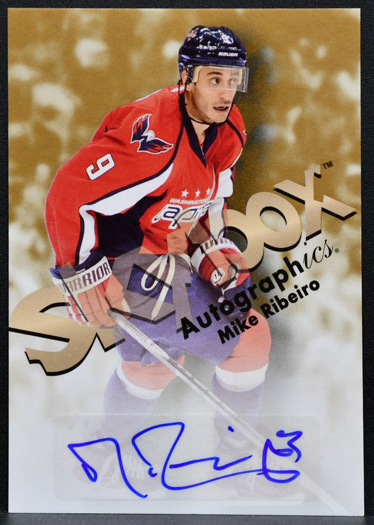 2012-13 Fleer Retro Autographics 1999 Mike Ribeiro 99-MR Capitals Auto 2141