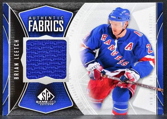 2009-10 SP Game Used Authentic Fabrics Brian Leetch AF-BL Rangers Jersey 5888