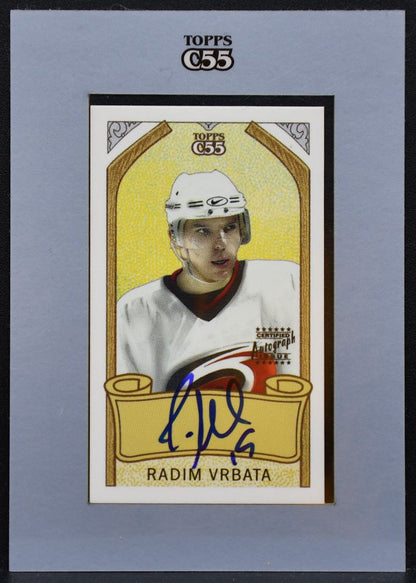 2003-04 Topps C55 Autographs Radim Vrbata TA-RV Carolina Hurricanes Auto 8928