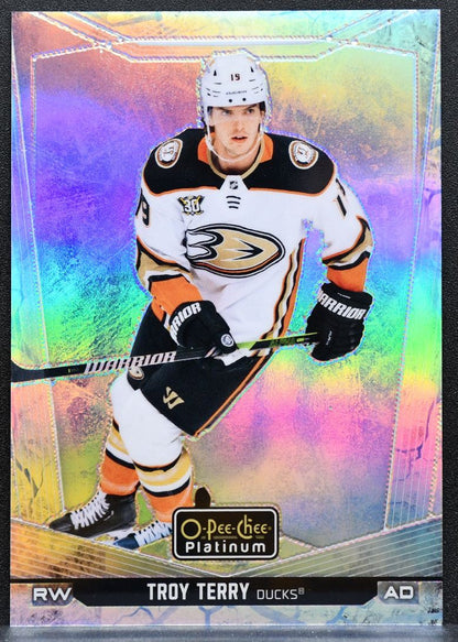 2024-25 O-Pee-Chee Platinum Arctic Freeze Troy Terry 10 Anaheim Ducks 86/99 9225