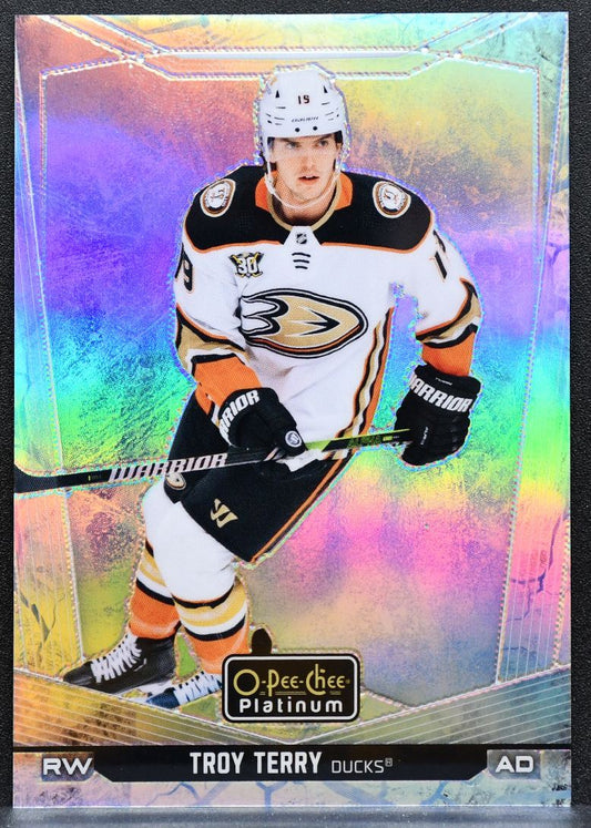 2024-25 O-Pee-Chee Platinum Arctic Freeze Troy Terry 10 Anaheim Ducks 86/99 9225