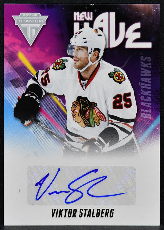 2011-12 Panini Titanium New Wave Autographs Viktor Stalberg 38 Auto 4686