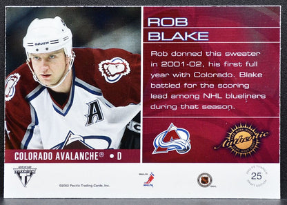 2002-03 Pacific Private Stock Titanium Draft 2002 Edition Blake Jersey 8124