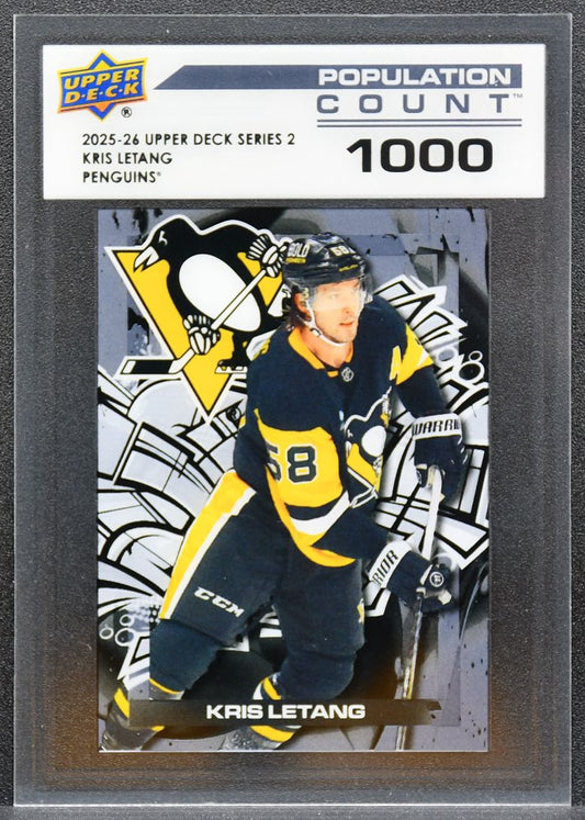 2025-26 Upper Deck Series 2 Population Count 1000 Kris Letang Penguins 4551