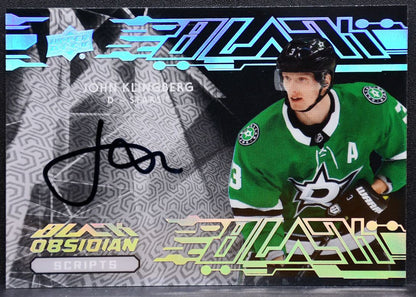 2019-20 Upper Deck Black Obsidian Scripts John Klingberg Dallas Stars Auto 9046