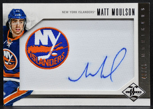 2012-13 Panini Limited Monikers Matt Moulson Islanders Auto 40/49 Jersey 9084