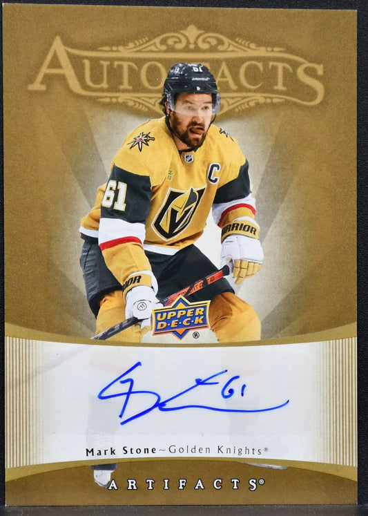 2023-24 UD Artifacts Autofacts Mark Stone RAF-ST Vegas Golden Knights Auto