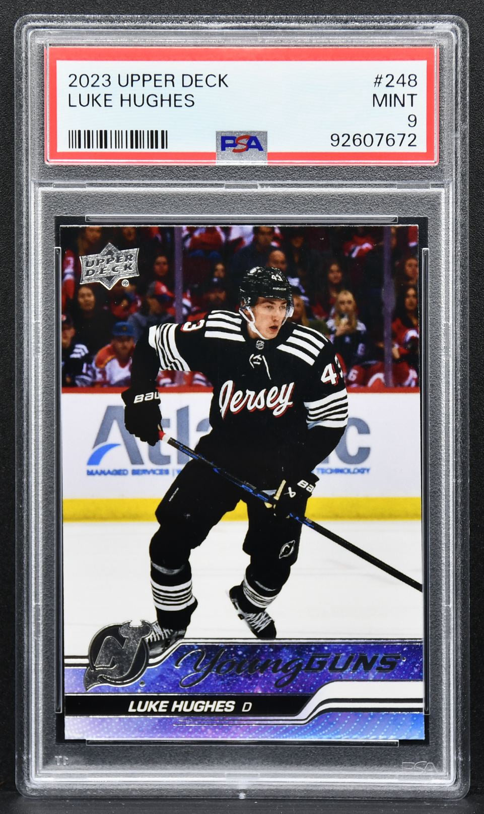 2023-24 Upper Deck Series 1 Young Guns Luke Hughes 248 New Jersey Devils RC 2552