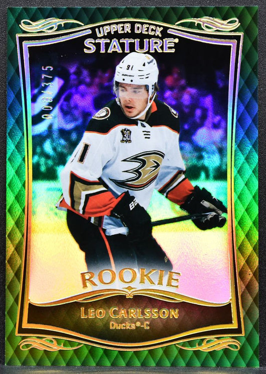 2023-24 Upper Deck Stature Rookie Green Leo Carlsson 43 Ducks RC 008/375 6043