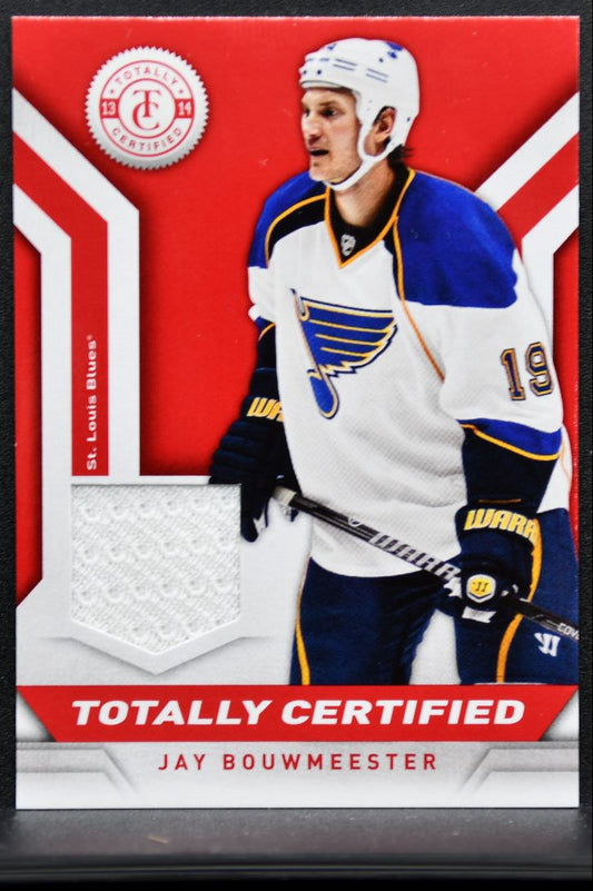 2013-14 Panini Totally Certified Jerseys Red Jay Bouwmeester TC-JBO Jersey 9301