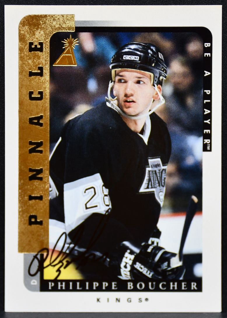 1996-97 Pinnacle Be a Player Auto Philippe Boucher 74 Kings Auto 2773