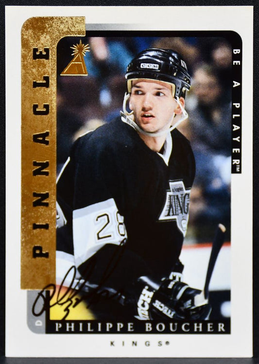 1996-97 Pinnacle Be a Player Auto Philippe Boucher 74 Kings Auto 2773