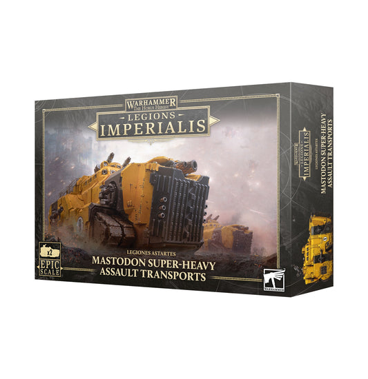 Legions Imperialis Mastodon Super-Heavy Assault Transports (PRE ORDER) (RELEASE SEPTEMBER 06)