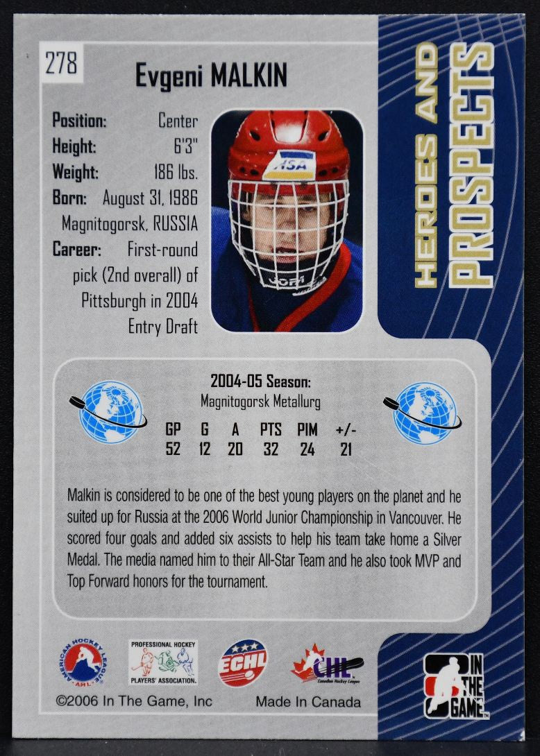 05-06 In The Game Heroes and Prospects World Prospect Malkin Metallurg 6620