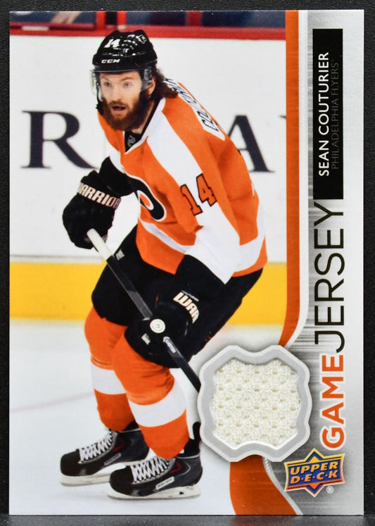 2014-15 Upper Deck Series 1 Game Jerseys Sean Couturier GJ-CO Flyers Jersey 9462