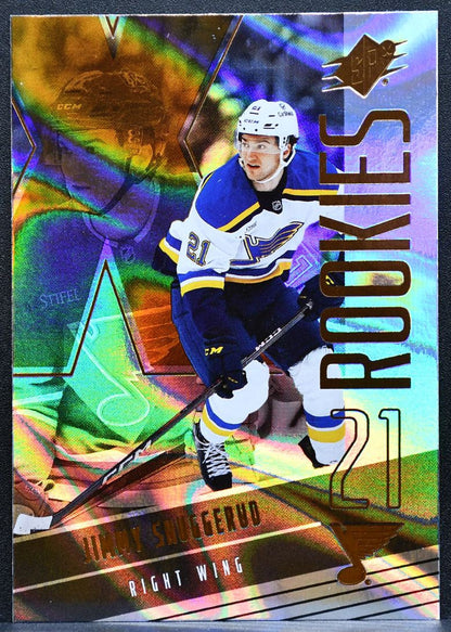 2025-26 SPx Rookies Jimmy Snuggerud 127 St. Louis Blues RC 0016