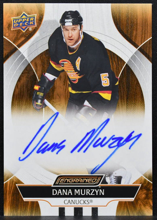 2024-25 Upper Deck Engrained Icons Auto Dana Murzyn CA-MZ Canucks Auto 5602