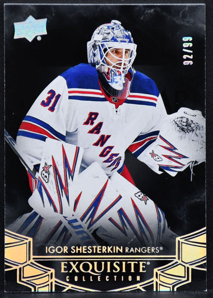 2024-25 UD The Cup Exquisite Collection Black Igor Shesterkin EB-27 92/99
