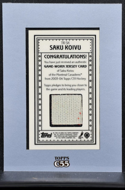 2003-04 Topps C55 Relics Saku Koivu TR-SK Jersey 9295