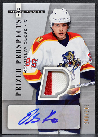 2005-06 Fleer Hot Prospects Prized Patch Auto Olesz RC Auto 260/349 Jersey 2497