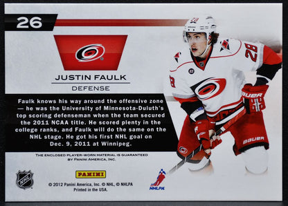 2011-12 Panini Elite New Breed Materials Faulk RC 8977