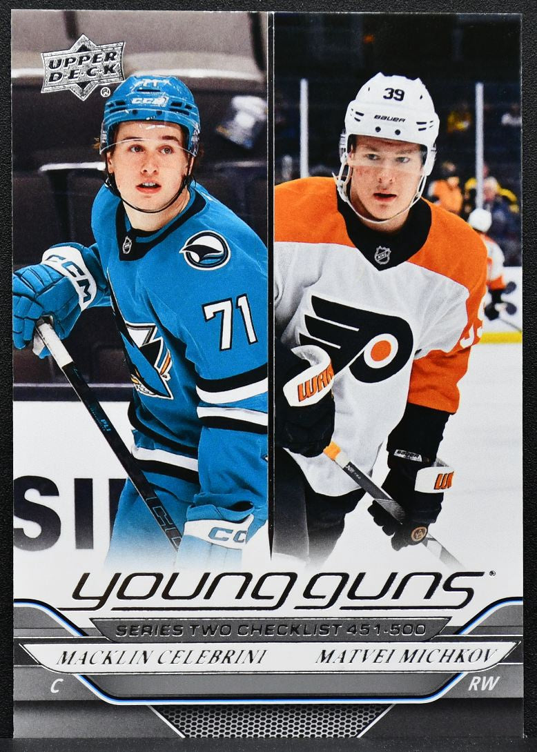 2024-25 UD Series 2 Young Guns Checklist Celebrini / Michkov RC 7732