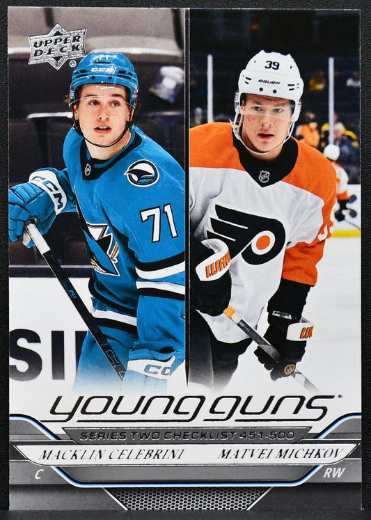 2024-25 UD Series 2 Young Guns Checklist Celebrini / Michkov RC 7732