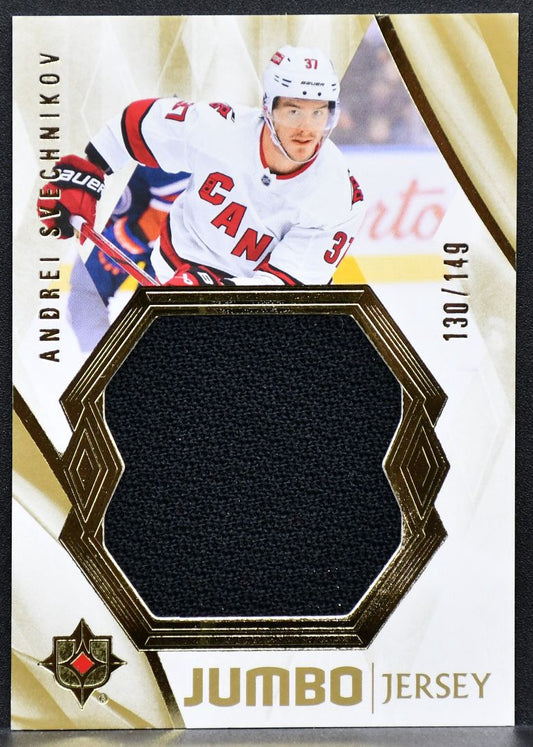 2023-24 UD Ultimate Jumbo Jersey Gold Andrei Svechnikov /149 Jersey