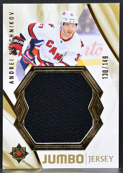2023-24 UD Ultimate Jumbo Jersey Gold Andrei Svechnikov /149 Jersey