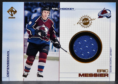 2001-02 Pacific Private Stock Jersey Eric Messier Colorado Avalanche Jersey 8766