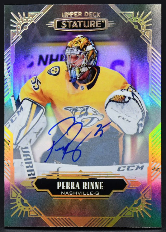 2020-21 UD Stature Pekka Rinne 72 Auto