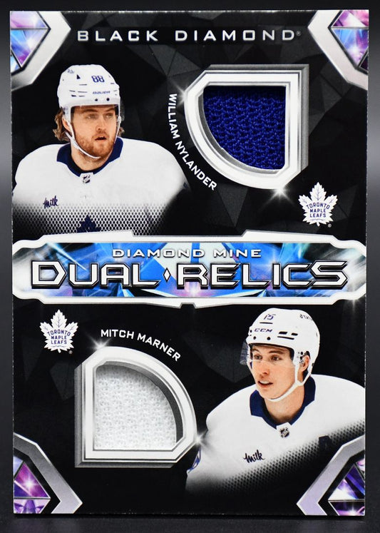 2023-24 UD Black Diamond Nylander / Marner DMDR-NM Toronto Maple Leafs Jersey