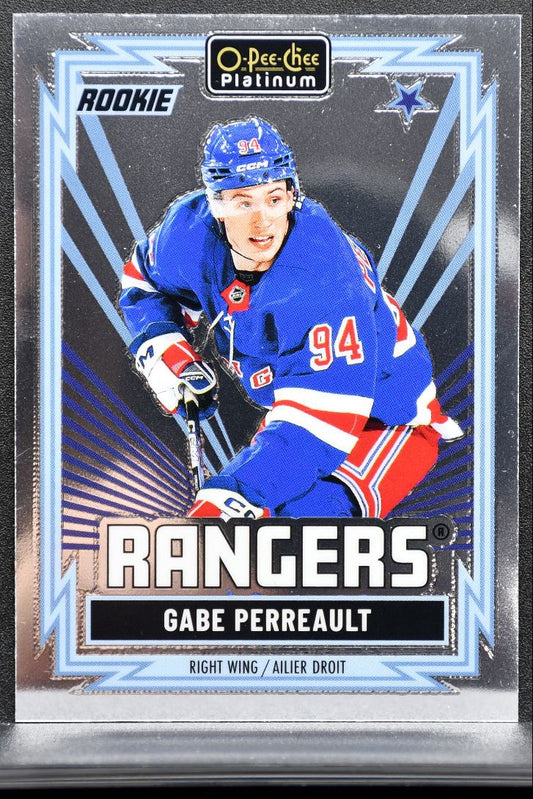 2025-26 O-Pee-Chee Platinum Retro Rookie Gabe Perreault New York Rangers RC 3826