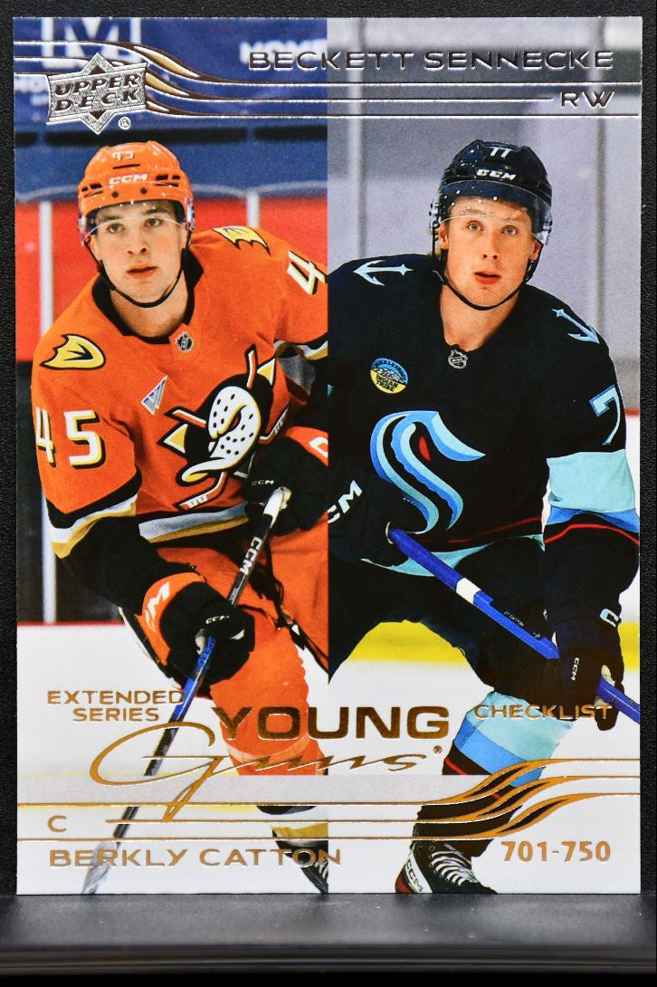 2025-26 UD Extended Series Young Guns Checklist Sennecke / Catton RC 1495