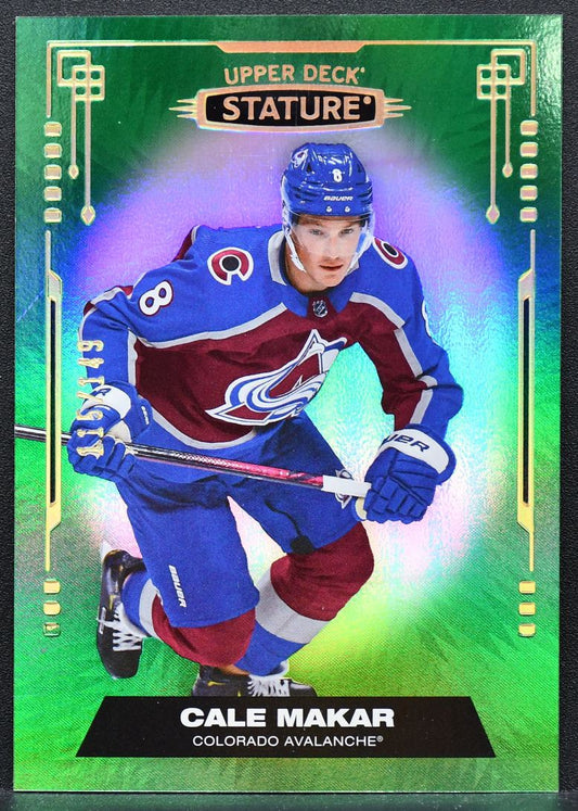 2021-22 Upper Deck Stature Green Cale Makar 80 Colorado Avalanche /149 8137