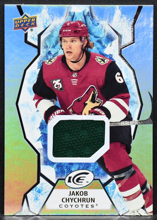 2021-22 UD Ice Base Jersey Jakob Chychrun 34 Arizona Coyotes Jersey