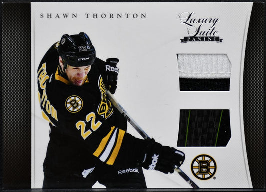2012-13 Panini Luxury Suite Combos Shawn Thornton 19 Patch/Stick 9424
